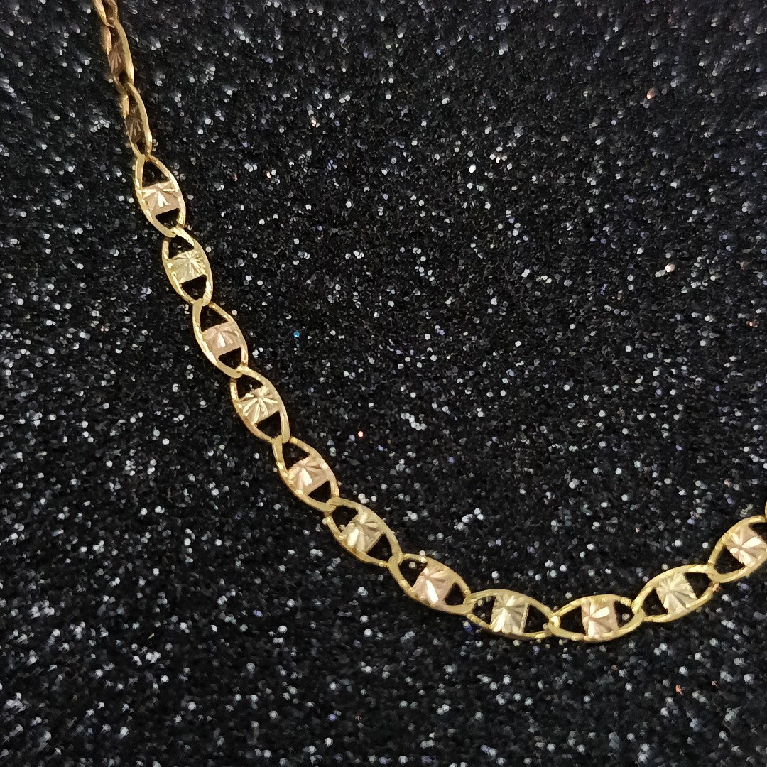 CADENA ORO COMBINADO 10 K 2.6 GRMS (SEMINUEVO)