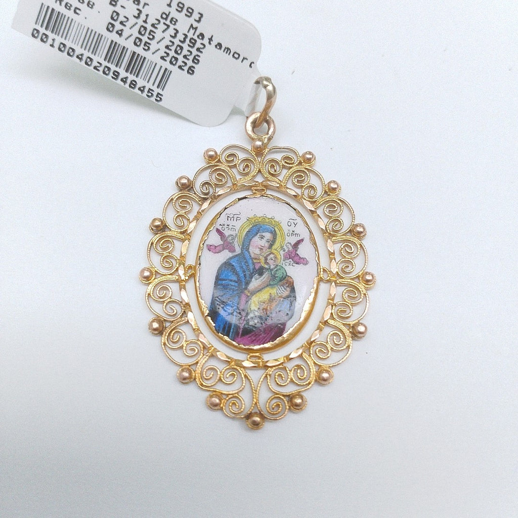 MEDALLA RELIGIOSA ORO 10 K 5.8 GRMS (SEMINUEVO)
