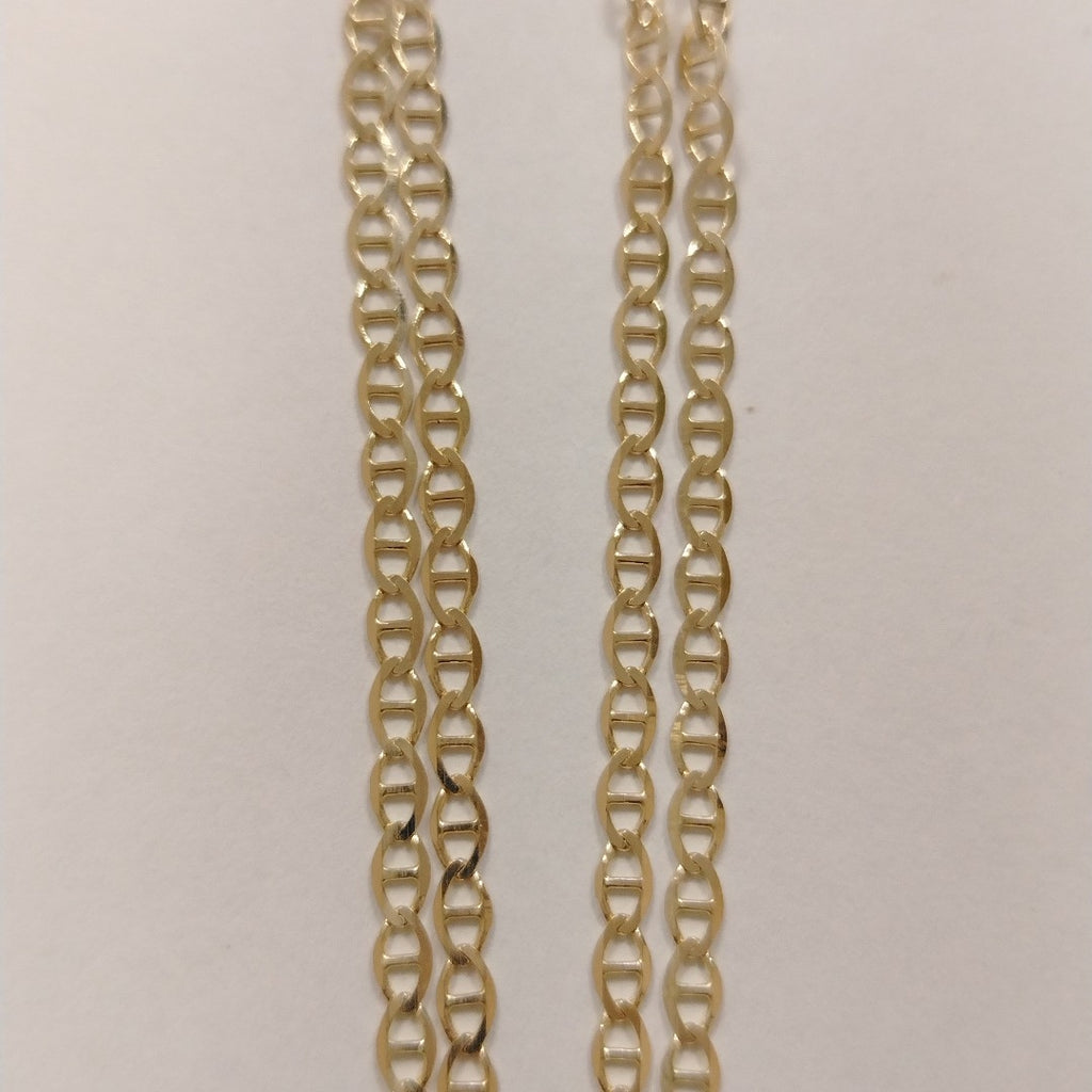 CADENAS TEJIDO GUCHI ORO 10K 60 CM 4.4 GR (NUEVO)