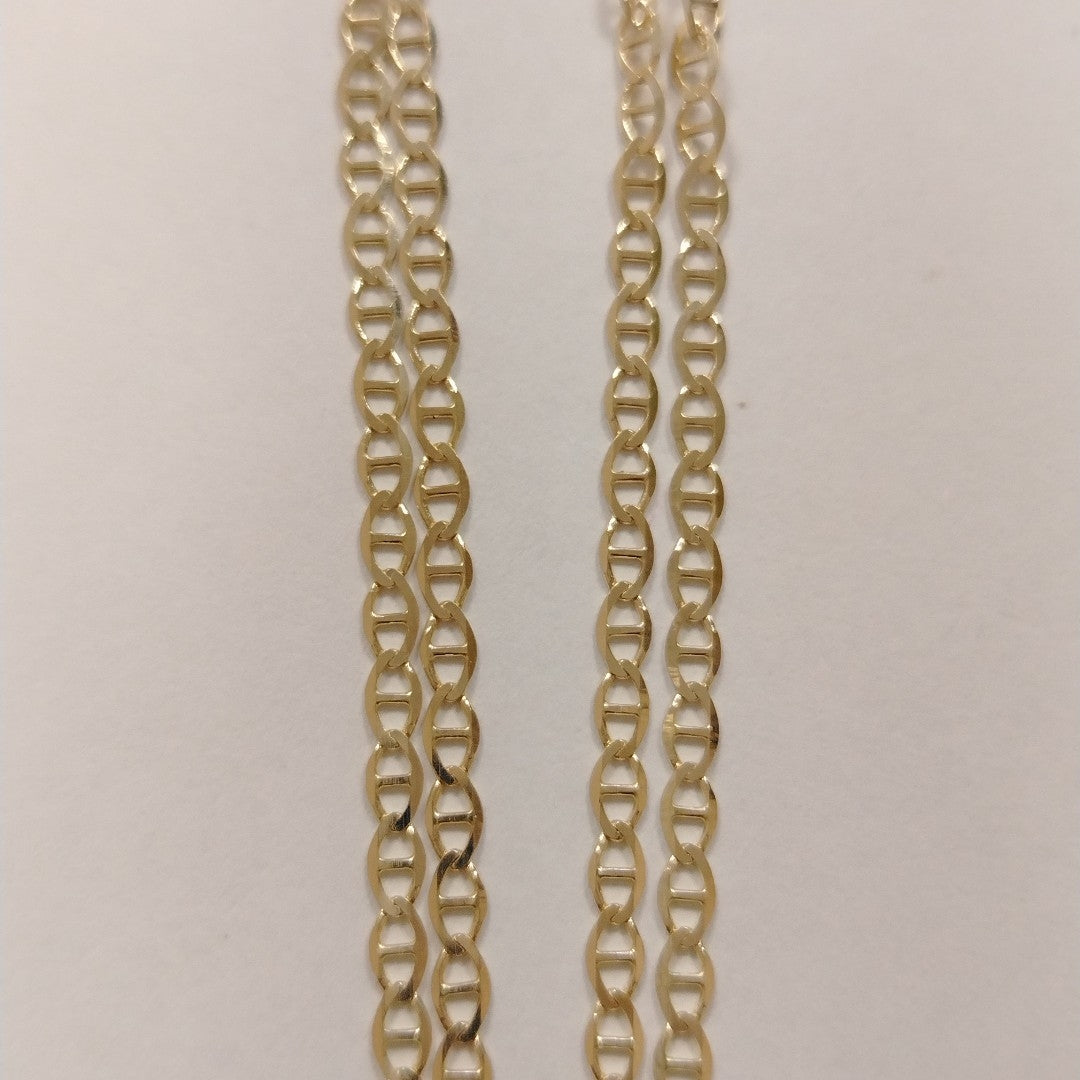 CADENAS TEJIDO GUCHI ORO 10K 60 CM 4.4 GR (NUEVO)