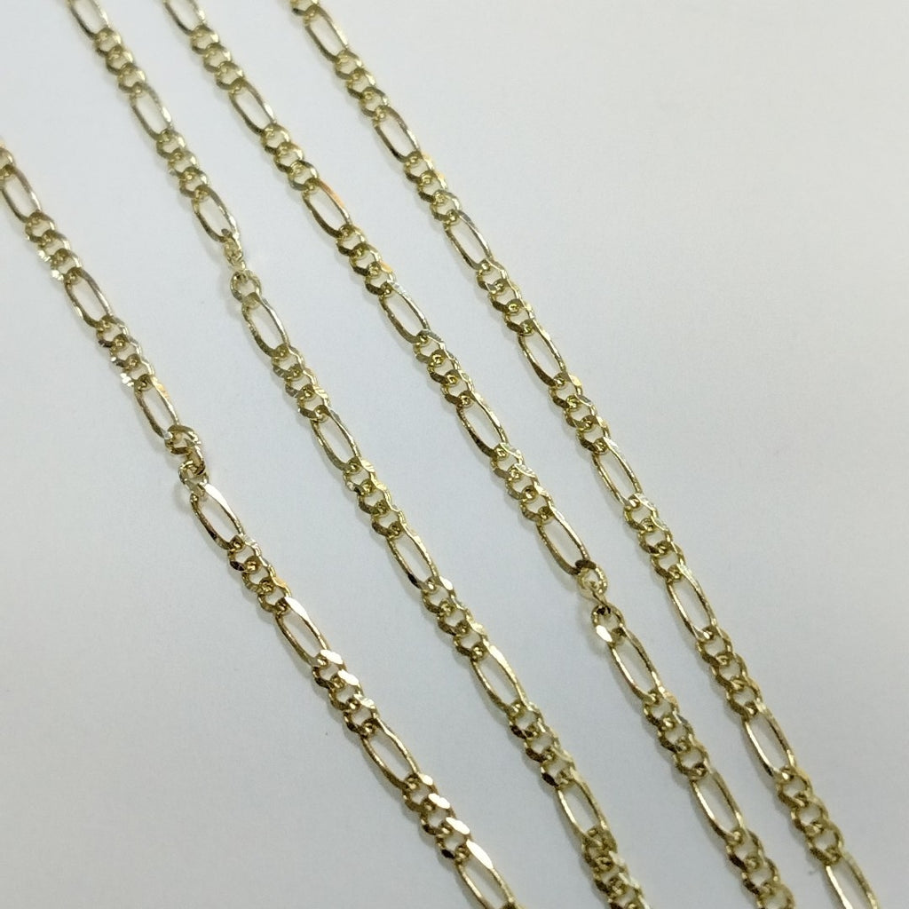 CADENAS TEJIDO 3X1 ORO 10K 50 CM 2.9 GR (NUEVO)