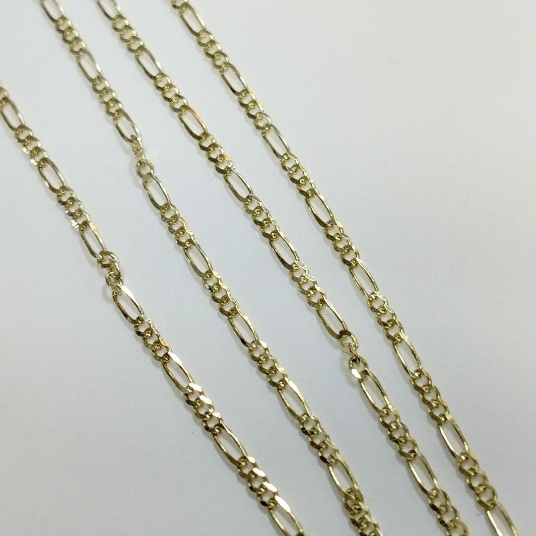 CADENAS TEJIDO 3X1 ORO 10K 50 CM 2.9 GR (NUEVO)