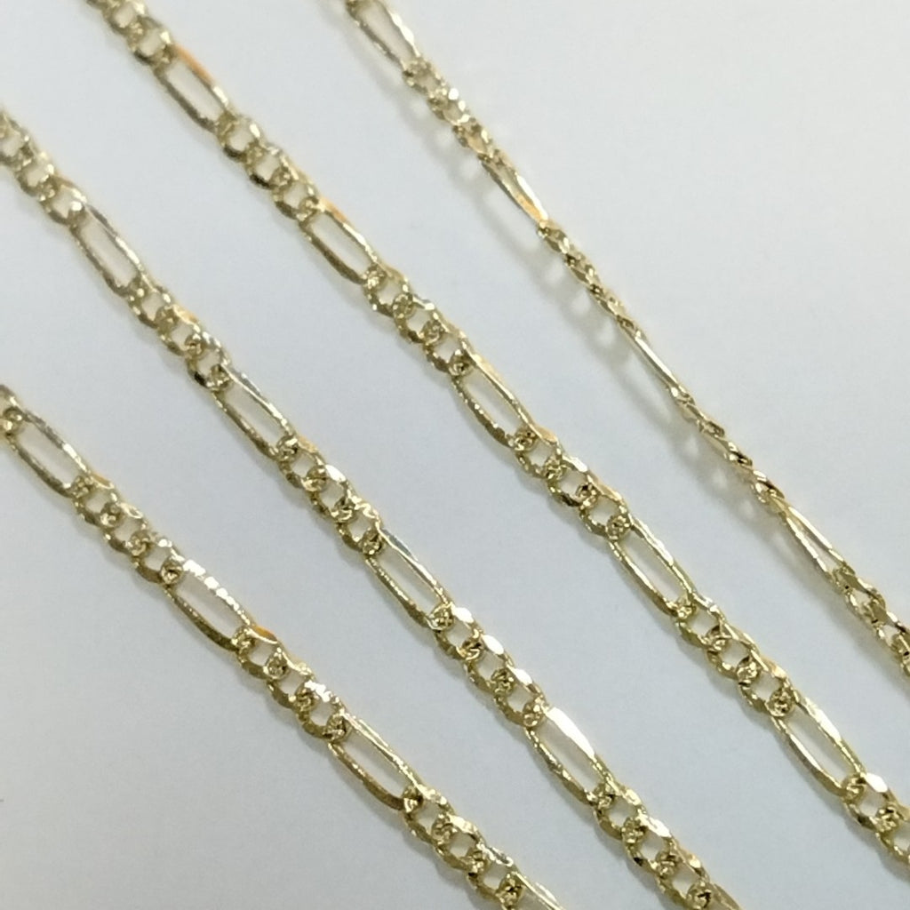 CADENAS 3X1 ORO 14K 55 CM 3.9 GR (NUEVO)
