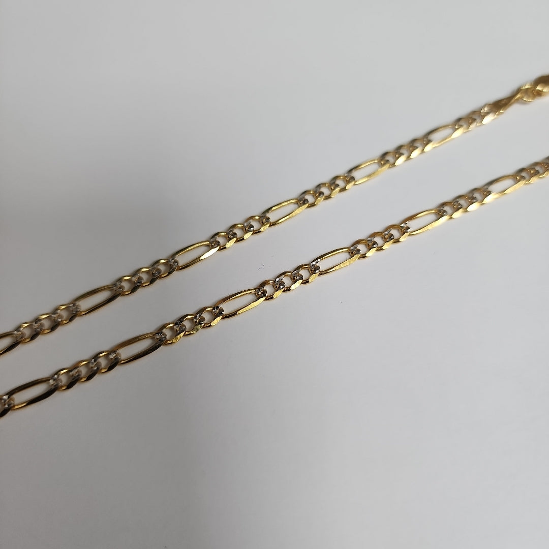CADENAS 3X1 DIAMANTADA ORO 14K 55 CM 8.4 GR (NUEVO)