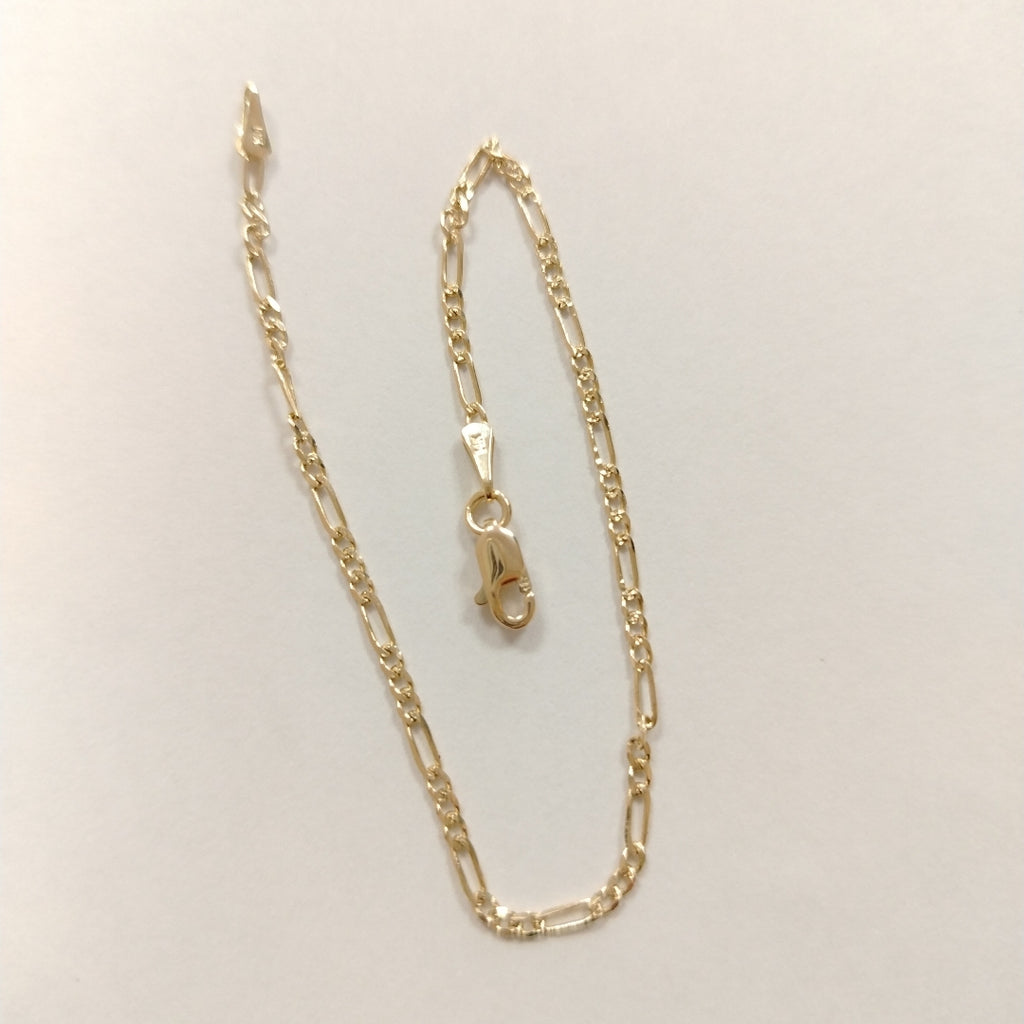 PULSERAS 3X1 ORO 14K 18 CM 1.5 GR (NUEVO)