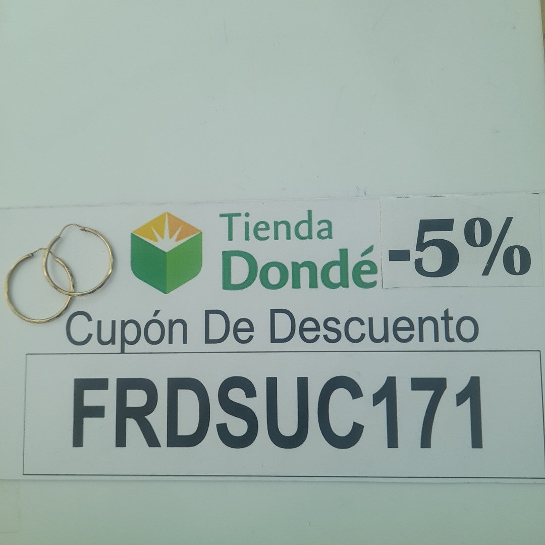 ARRACADAS PAR ORO 14 K 2 GRMS (SEMINUEVO)