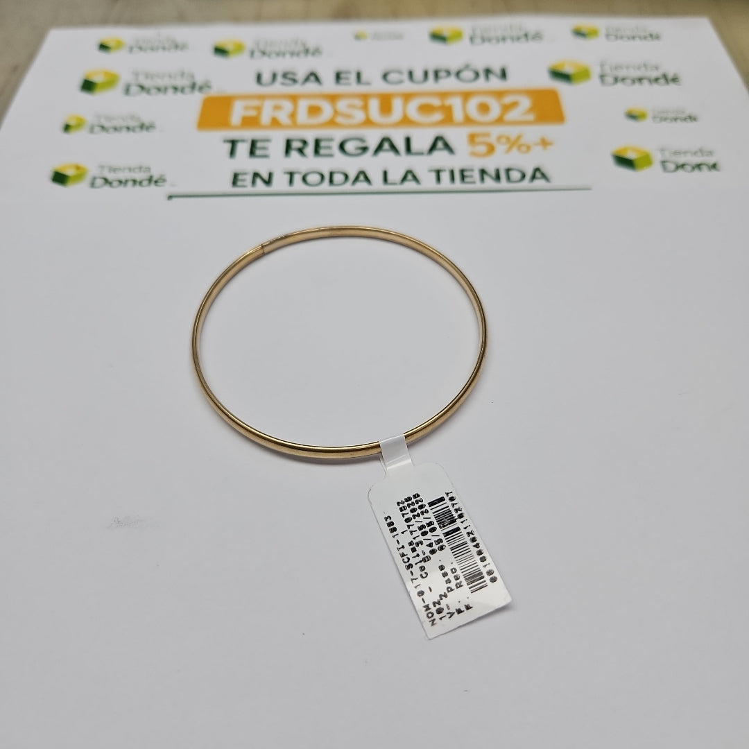 PULSERA RIGIDA ORO 14 K 4.3 GRMS (SEMINUEVO)