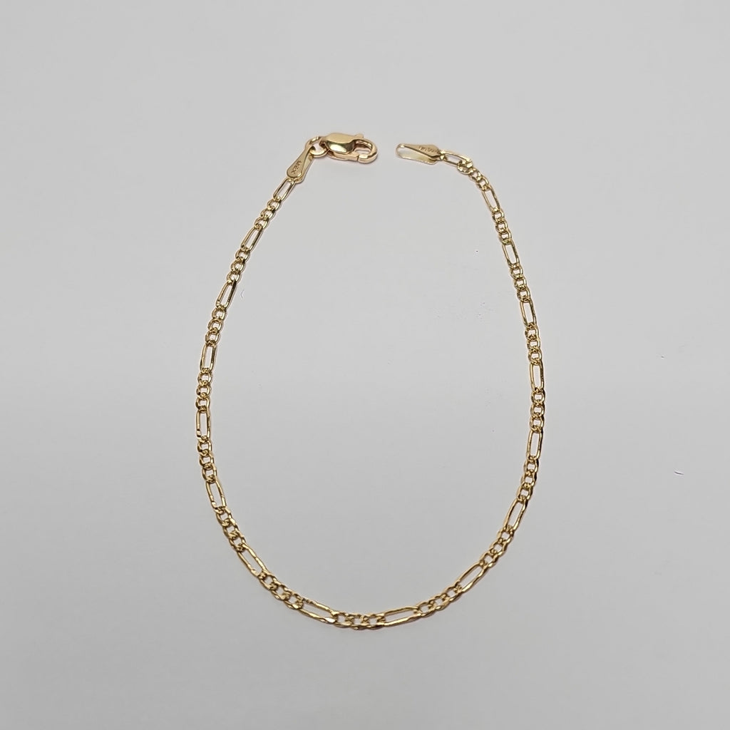 PULSERAS 3X1 ORO 14K 18 CM 1.6 GR (NUEVO)