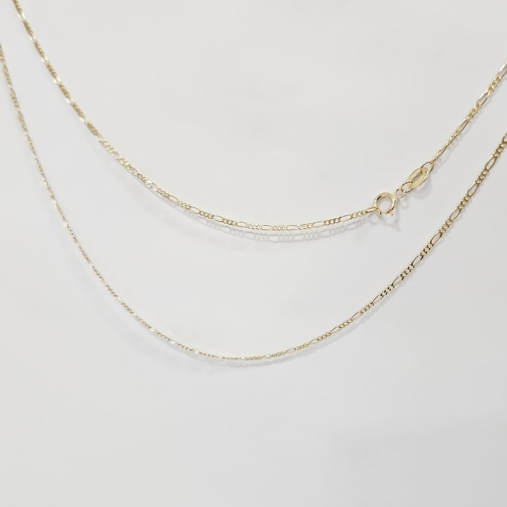 CADENAS TEJIDO 3X1 ORO 14K 55 CM 2.7 GR (NUEVO)