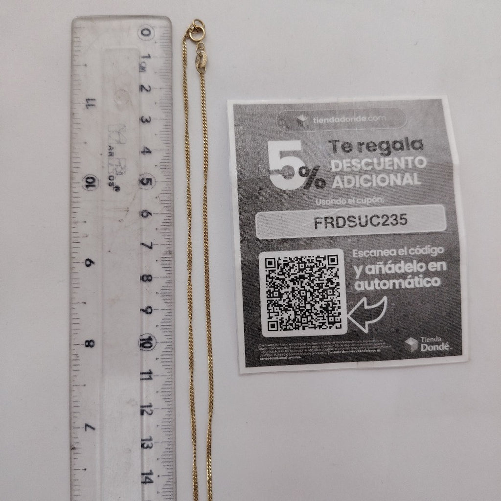 CADENA ORO 10 K 2.6 GRMS (SEMINUEVO)