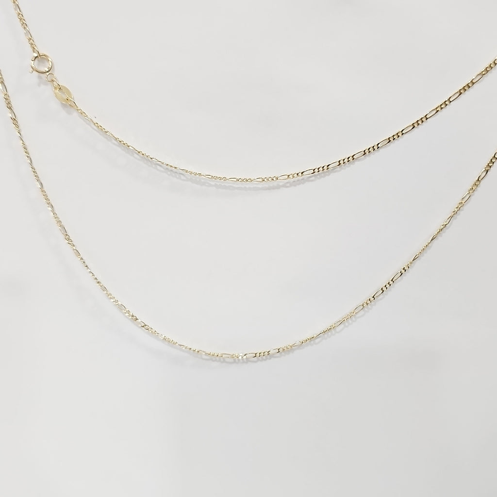 CADENAS TEJIDO 3X1 ORO 14K 55 CM 2.7 GR (NUEVO)