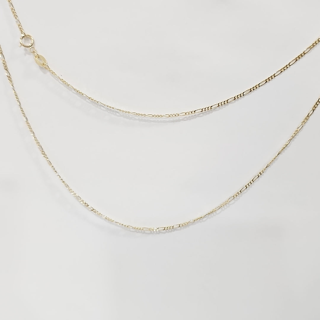 CADENAS TEJIDO 3X1 ORO 14K 55 CM 2.7 GR (NUEVO)