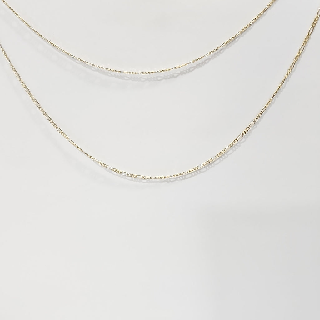 CADENAS TEJIDO 3X1 ORO 14K 55 CM 2.7 GR (NUEVO)