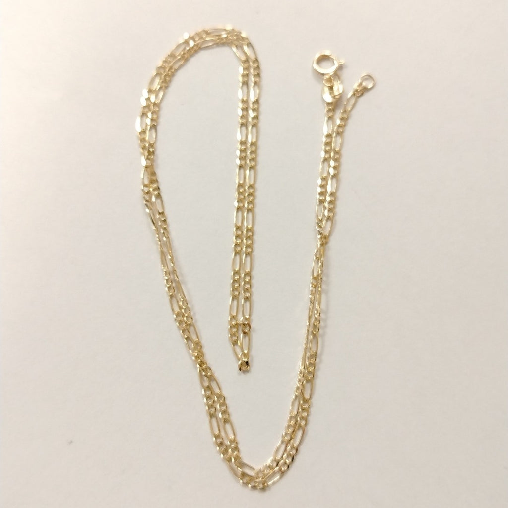 CADENAS TEJIDO 3X1 ORO 10K 55 CM 3.2 GR (NUEVO)