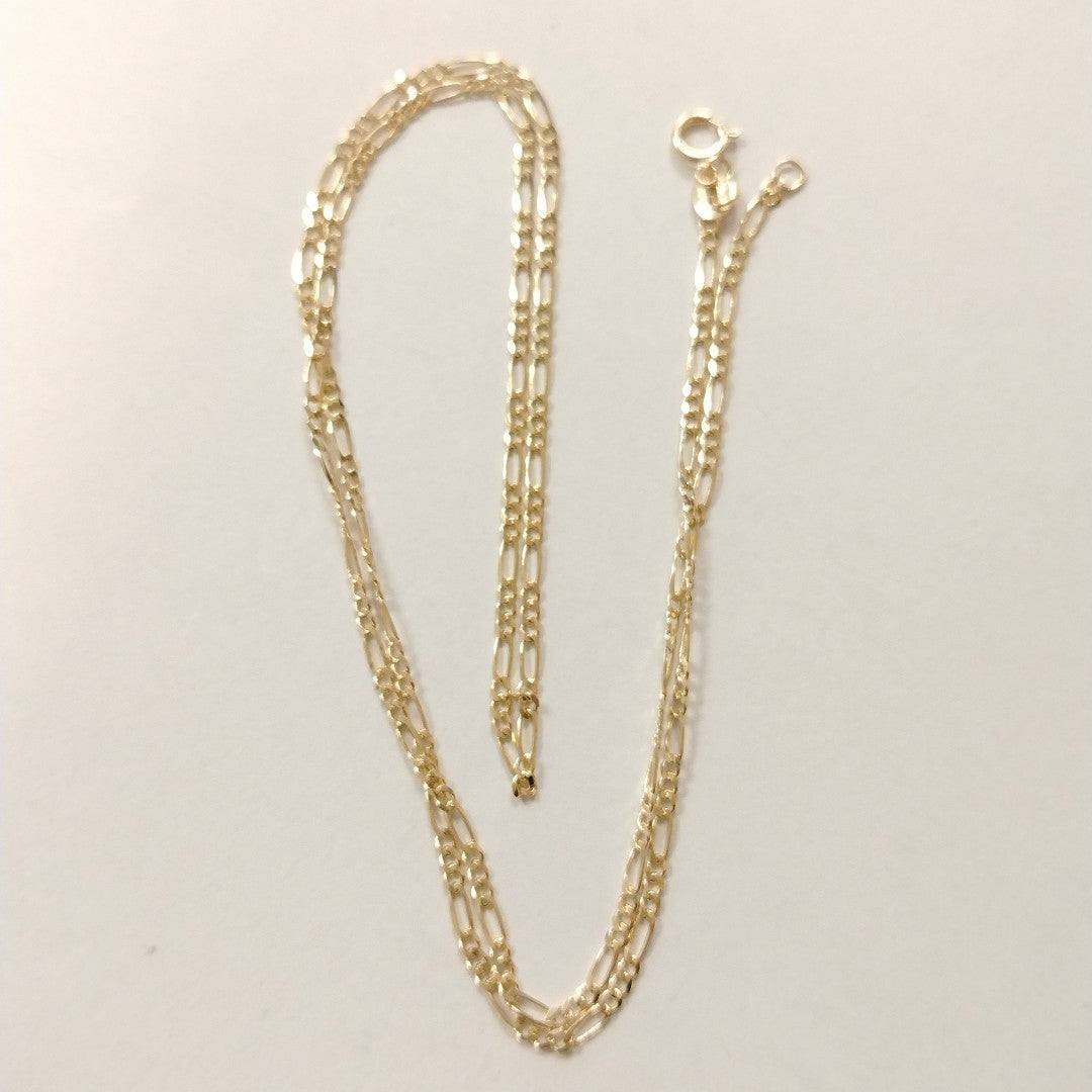 CADENAS TEJIDO 3X1 ORO 10K 55 CM 3.2 GR (NUEVO)