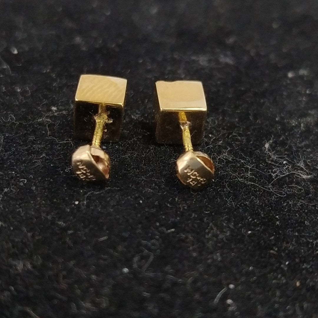 BROQUELES PAR ORO 14 K 1.2 GRMS (SEMINUEVO)