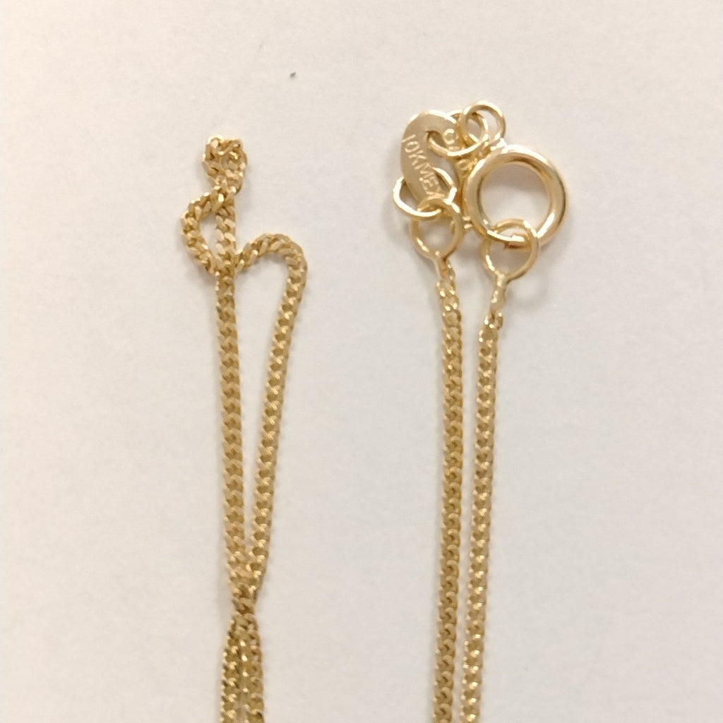 CADENAS TEJIDO BARBADA ORO 10K 50 CM 1.7 GR (NUEVO)