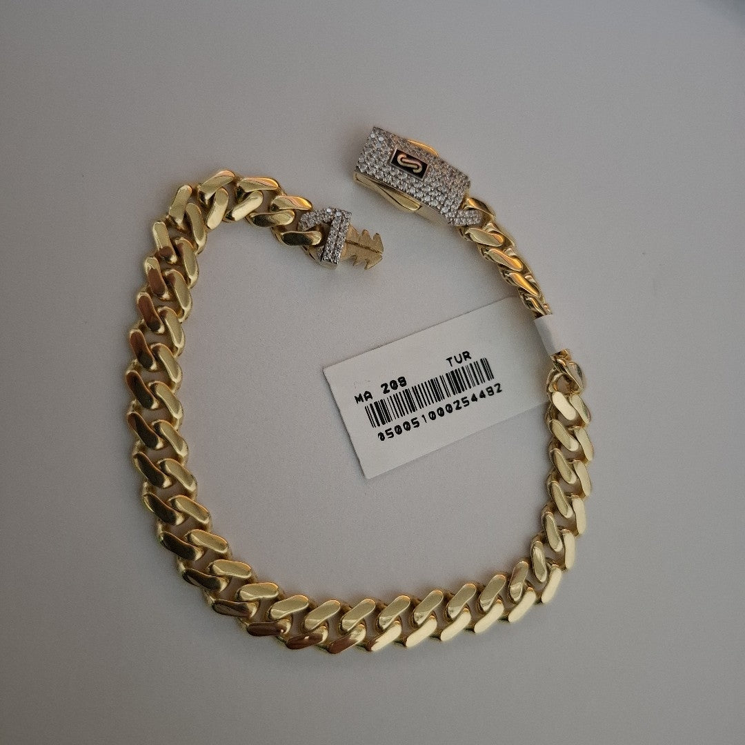 PULSERA MONACO ORO 10K 6.5 (NUEVO)