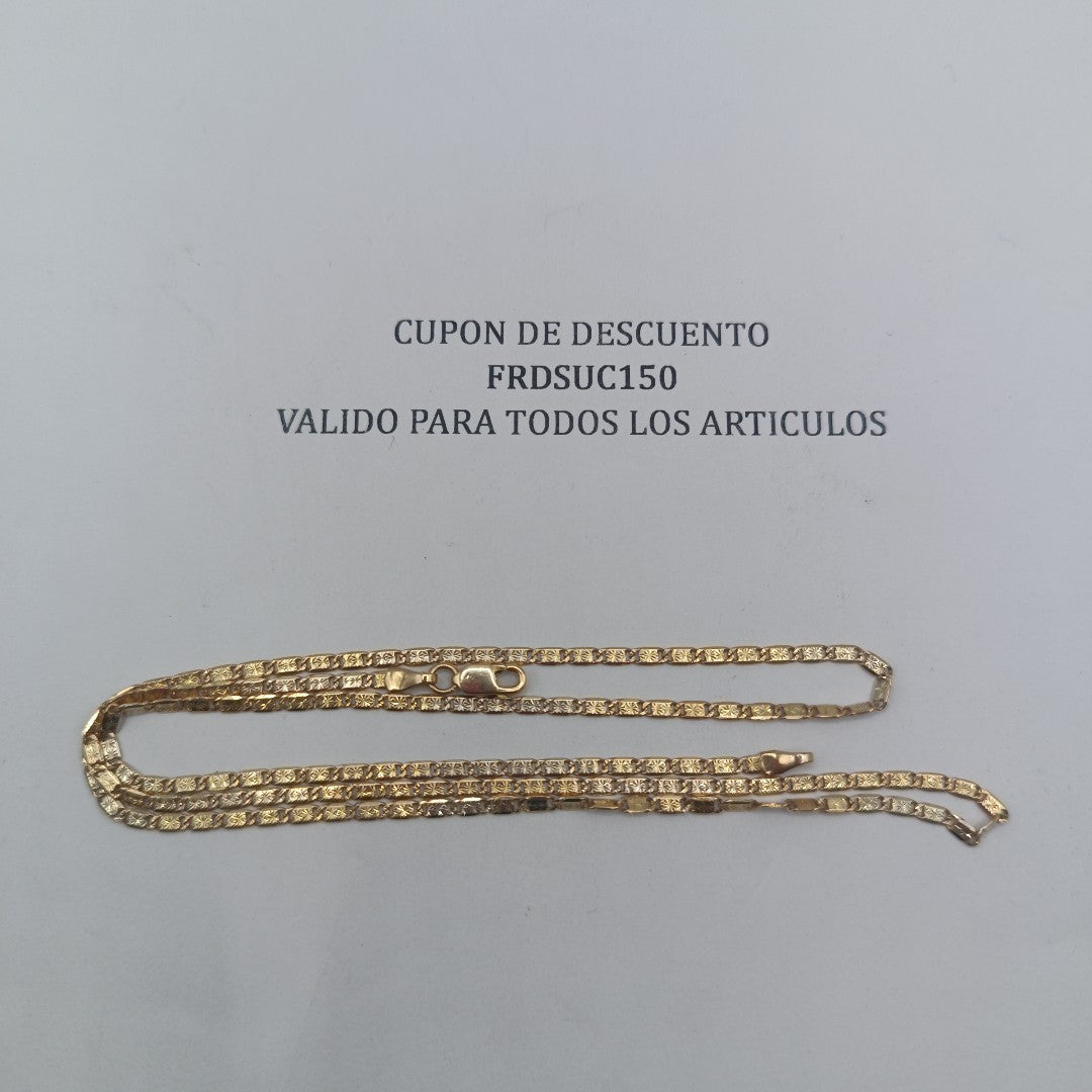CADENA ORO 14 K 4.6 GRMS (SEMINUEVO)