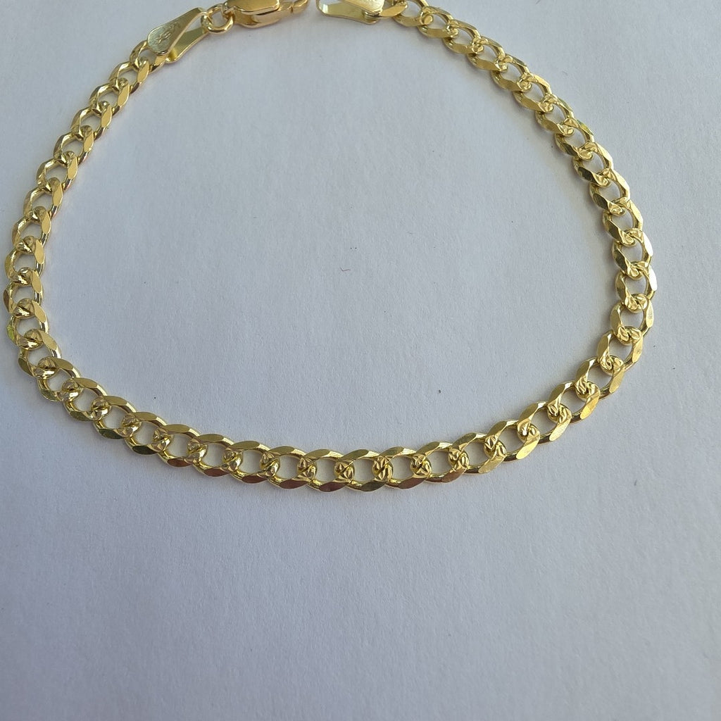 PULSERAS BARBADA ORO 14K 18 CM 4.6 GR (NUEVO)