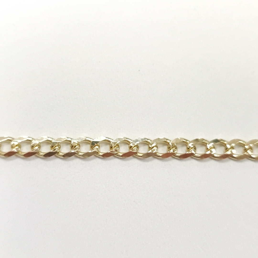 PULSERAS BARBADA ORO 14K 18 CM 4.6 GR (NUEVO)