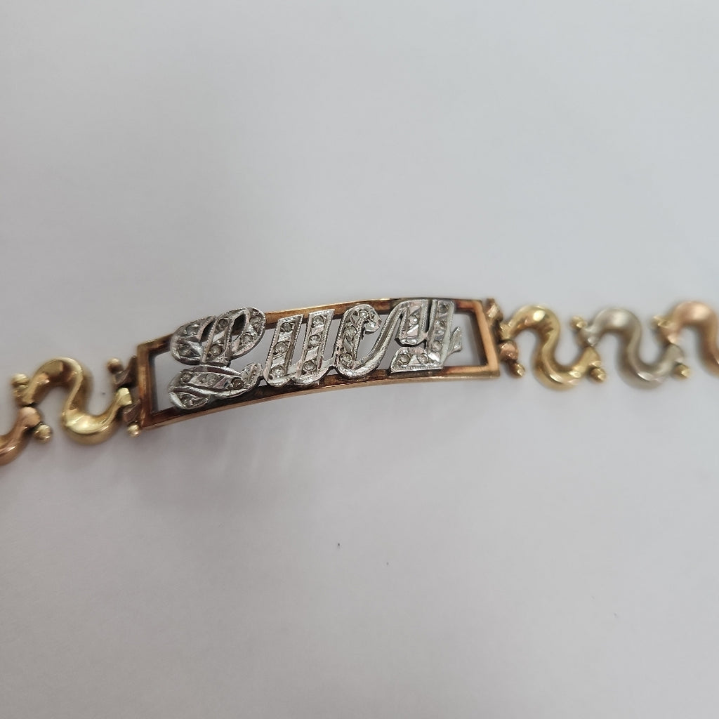 ESCLAVA ORO COMBINADO 14 K 14.8 GRMS (SEMINUEVO)