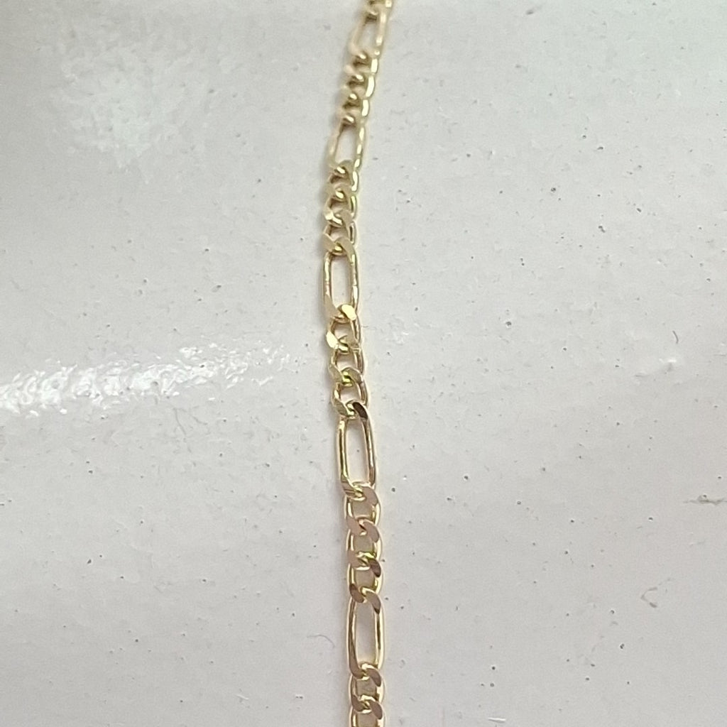CADENAS TEJIDO 3X1 ORO 14K 55 CM 2.4 GR (NUEVO)
