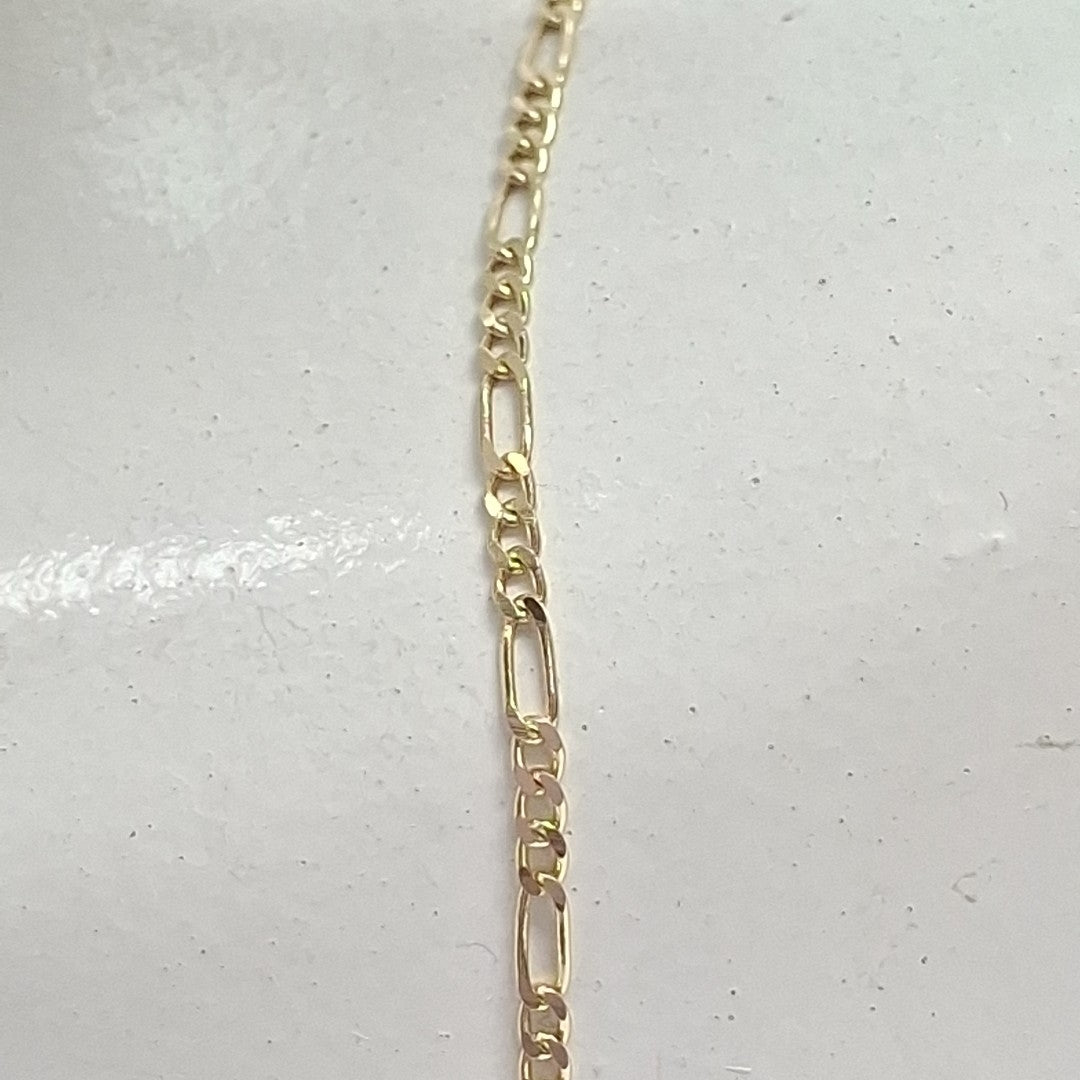 CADENAS TEJIDO 3X1 ORO 14K 55 CM 2.4 GR (NUEVO)