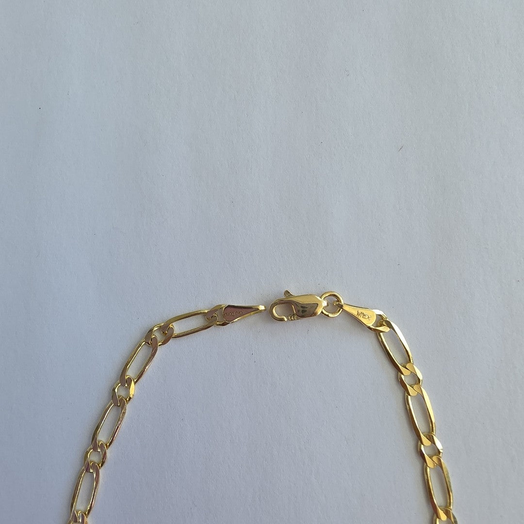 PULSERAS 1X1 ORO 14K 18 CM 2.7 GR (NUEVO)