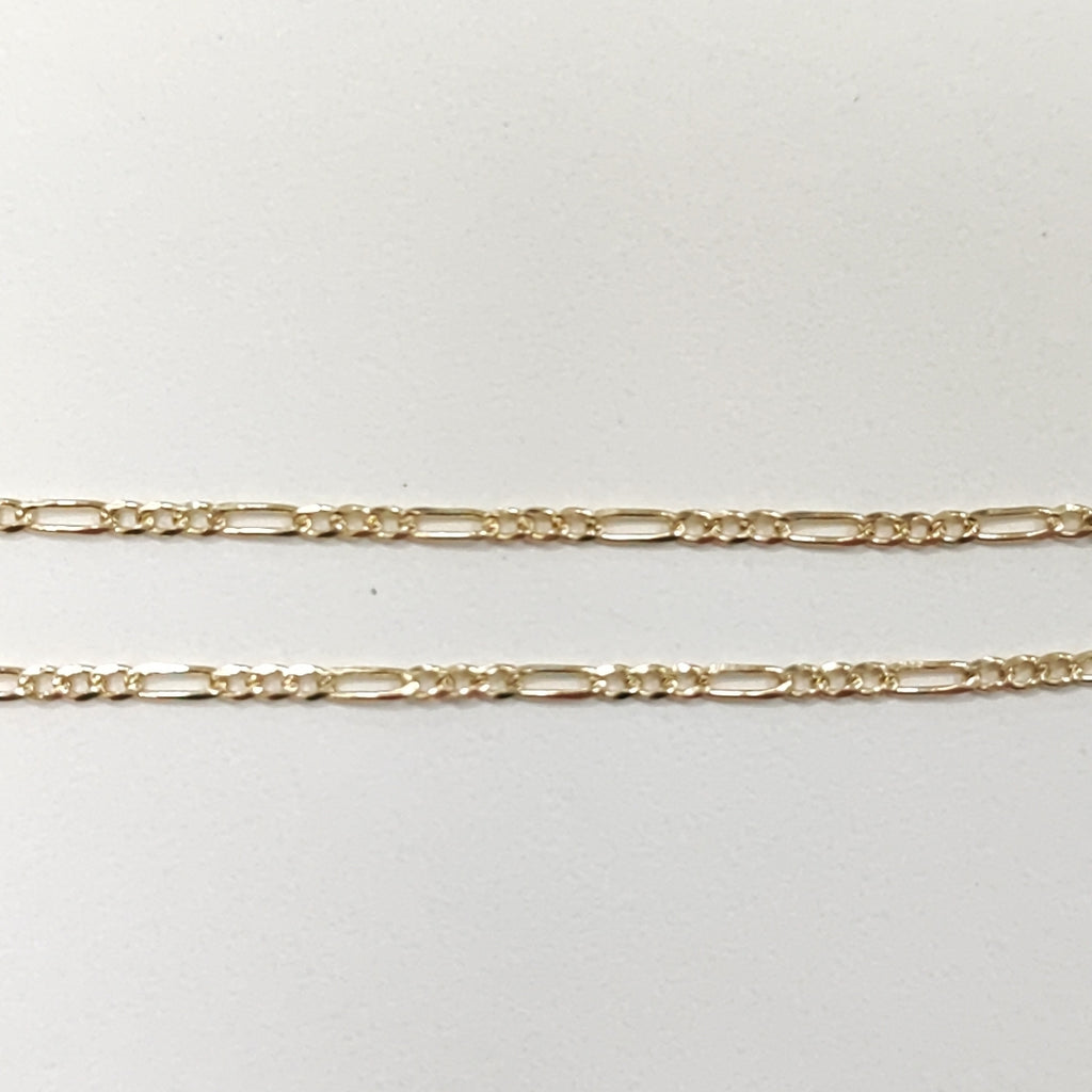 PULSERAS BARBADA ORO 14K 21 CM 1.7 GR (NUEVO)