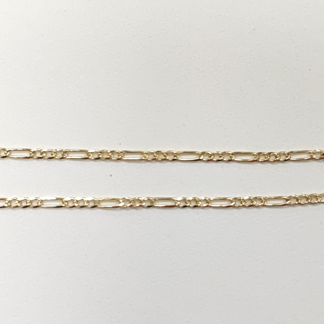 PULSERAS BARBADA ORO 14K 21 CM 1.7 GR (NUEVO)
