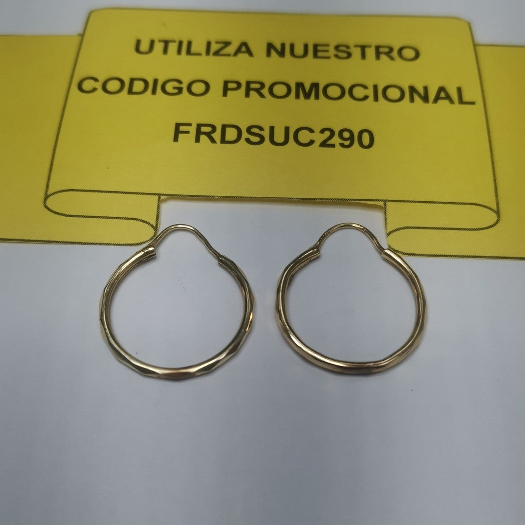 ARRACADAS PAR ORO 14 K 1.4 GRMS (SEMINUEVO)