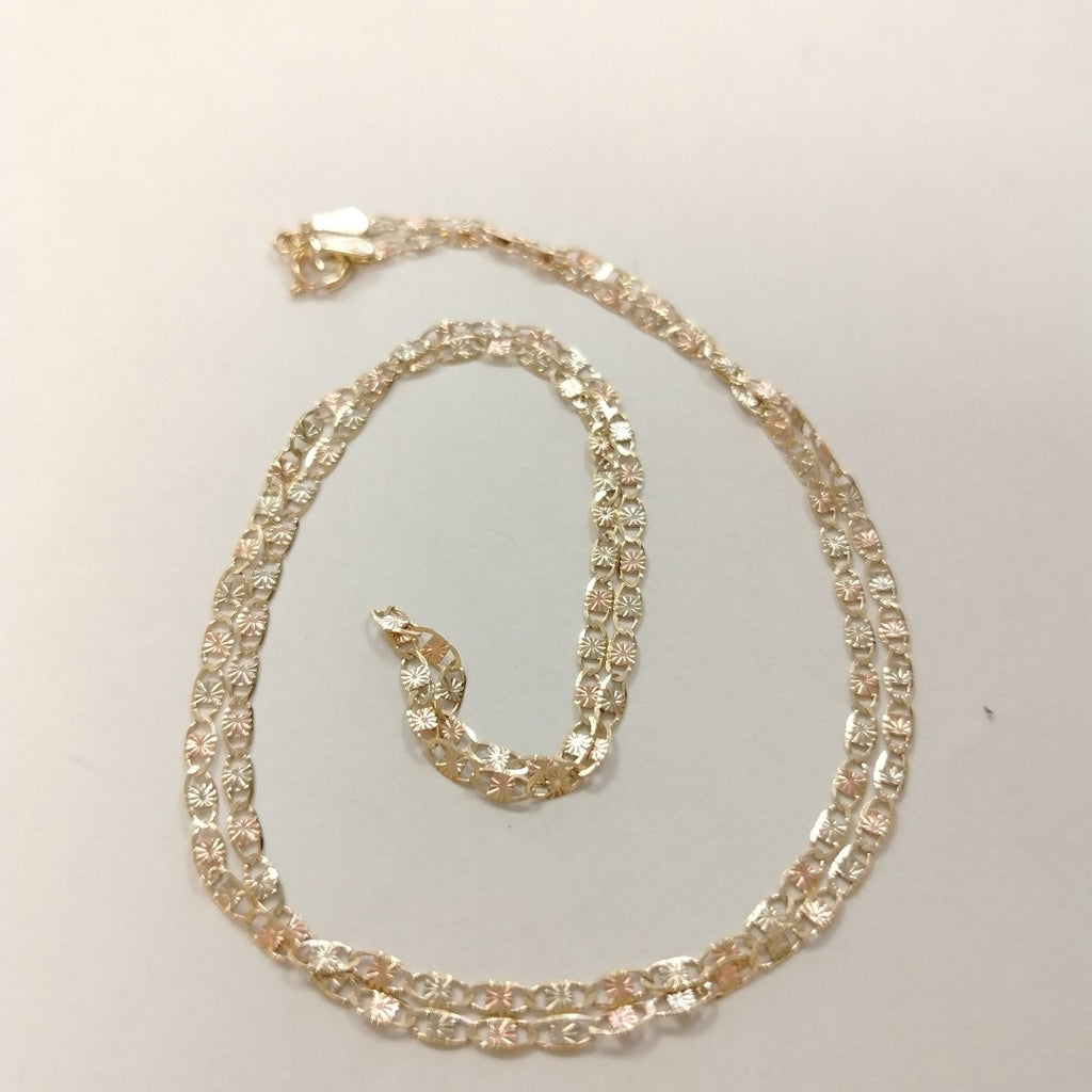 CADENAS TEJIDO GUCHI ORO 10K 55 CM 2.7 GR (NUEVO)