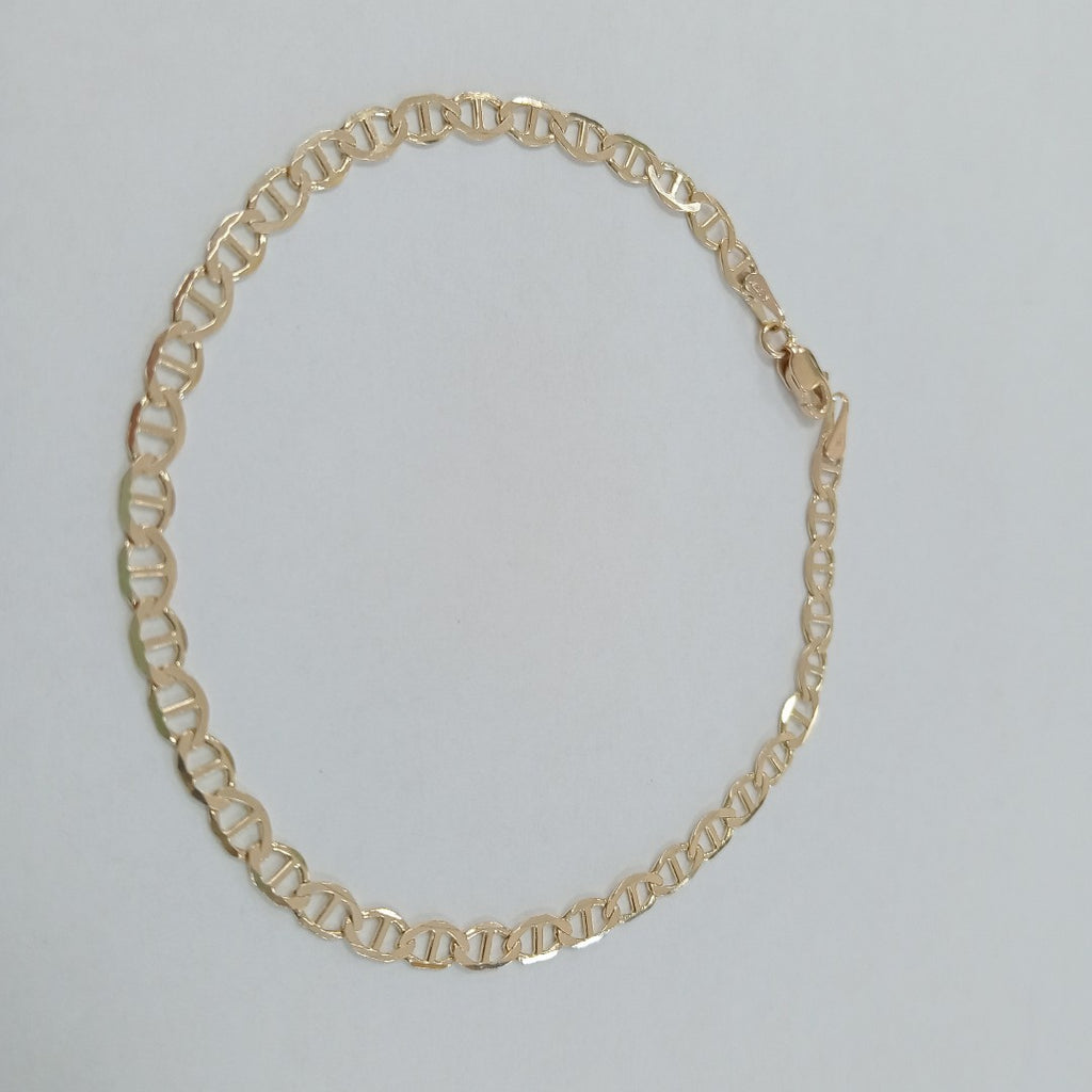 PULSERAS TEJIDO MARINERA ORO 14K 21 CM 3.3 GR (NUEVO)
