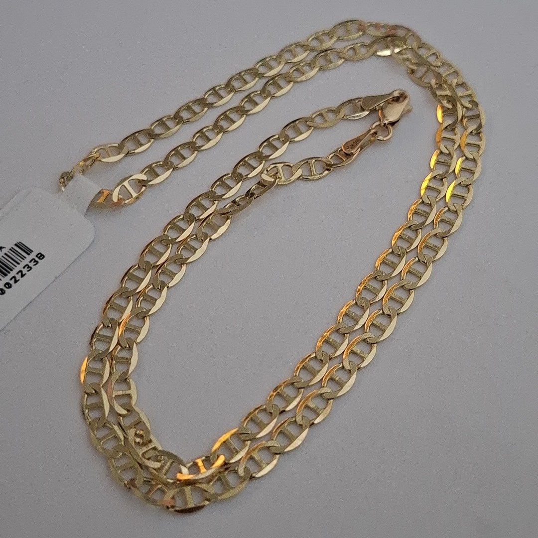 CADENAS TEJIDO MARINERA ORO 14K 50 CM 7.8 GR (NUEVO)