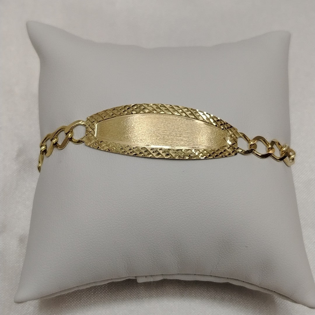 PULSERAS TEJIDO ESCLAVA 3X1 ORO 10K 18 CM 7.1 GR (NUEVO)