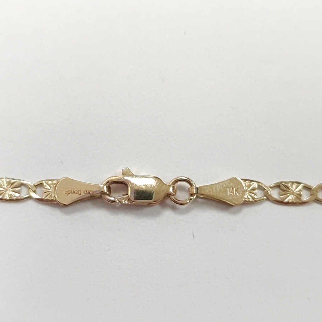PULSERAS GUCHI ORO 14K 18 CM 2.8 GR (NUEVO)