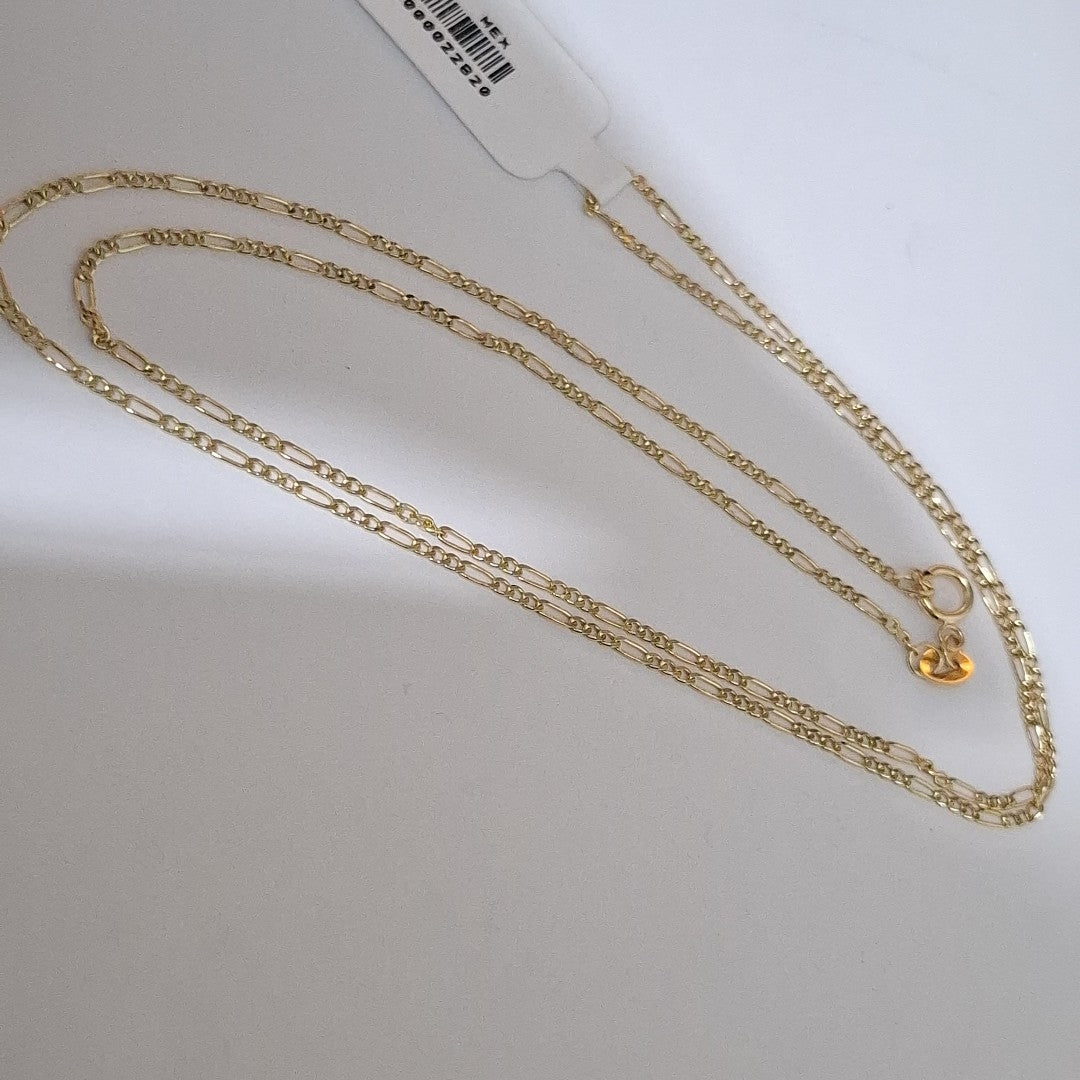 CADENAS TEJIDO 3X1 ORO 14K 55 CM 2.4 GR (NUEVO)