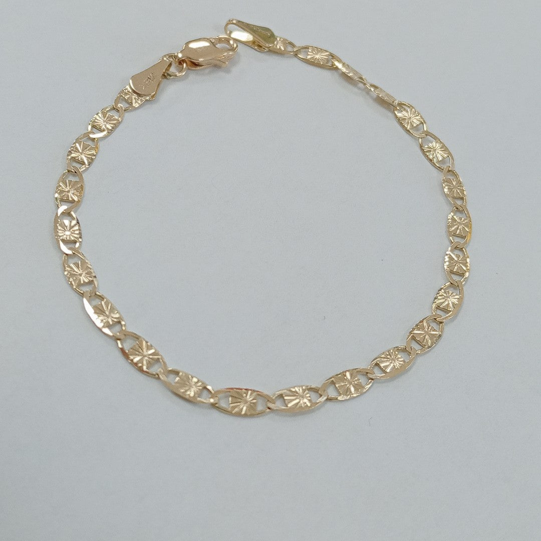 PULSERAS GUCHI ORO 14K 18 CM 2.9 GR (NUEVO)