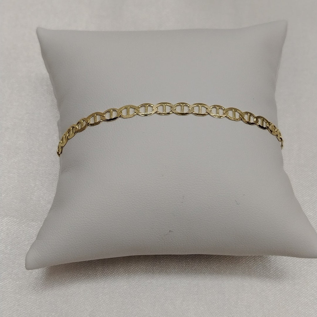 PULSERAS TEJIDO MARINERA ORO 14K 18 CM 2.9 GR (NUEVO)