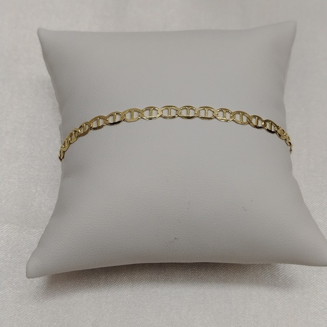PULSERAS TEJIDO MARINERA ORO 14K 18 CM 2.9 GR (NUEVO)