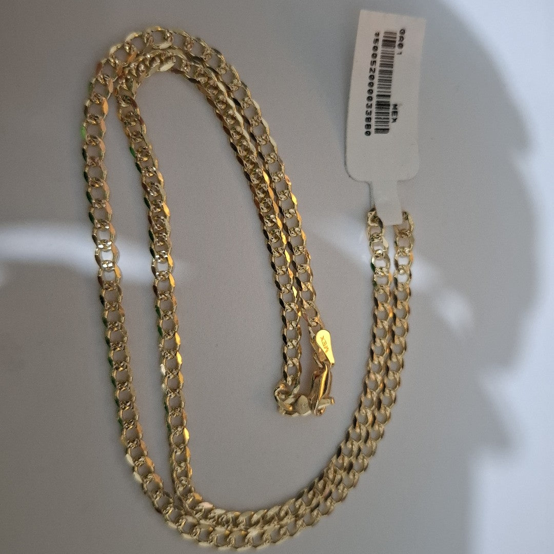 CADENAS BARBADA ORO 14K 55 CM 13 GR (NUEVO)