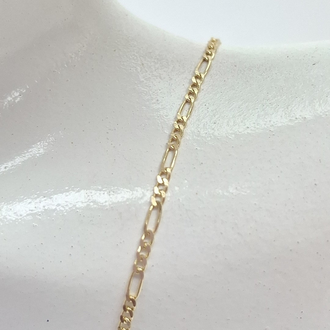 CADENAS TEJIDO 3X1 ORO 14K 55 CM 2.4 GR (NUEVO)