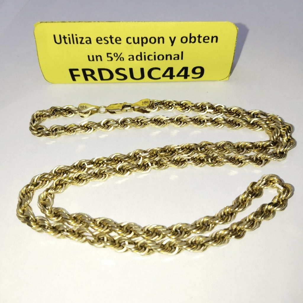 CADENA ORO 14 K 39.5 GRMS (SEMINUEVO)