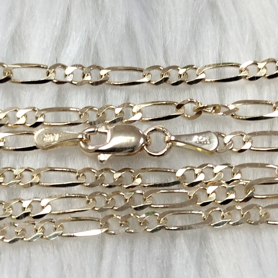 CADENAS 3X1 ORO 14K 55 CM 4.6 GR (NUEVO)