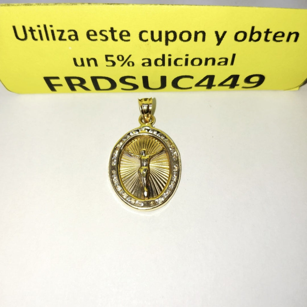 DIJE, MEDALLA RELIGIOSA ORO 14 K 1.6 GRMS (SEMINUEVO)