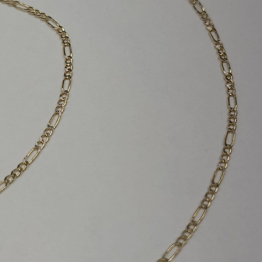 CADENAS TEJIDO 3X1 ORO 14K 55 CM 2.4 GR (NUEVO)