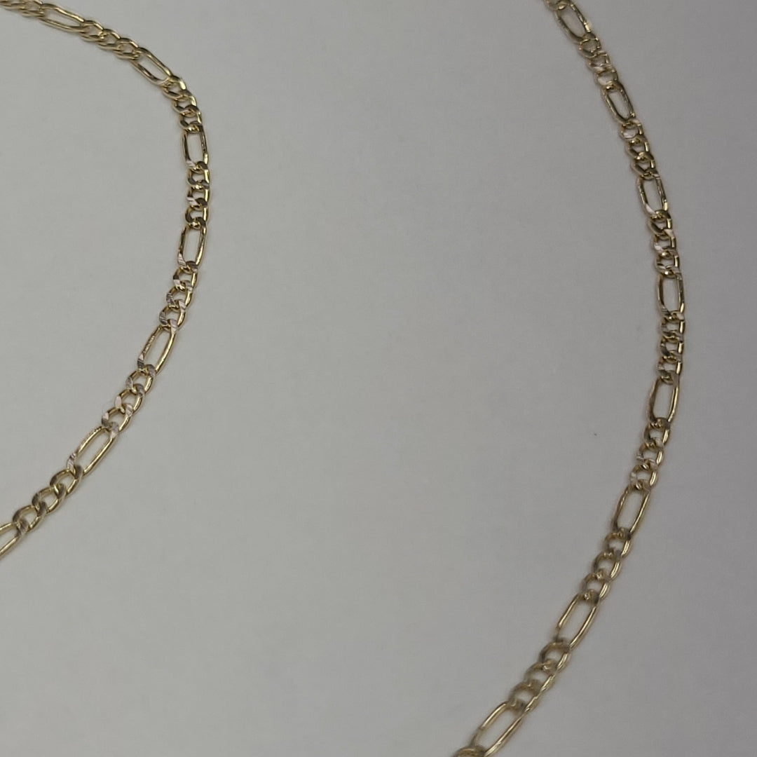 CADENAS TEJIDO 3X1 ORO 14K 55 CM 2.4 GR (NUEVO)