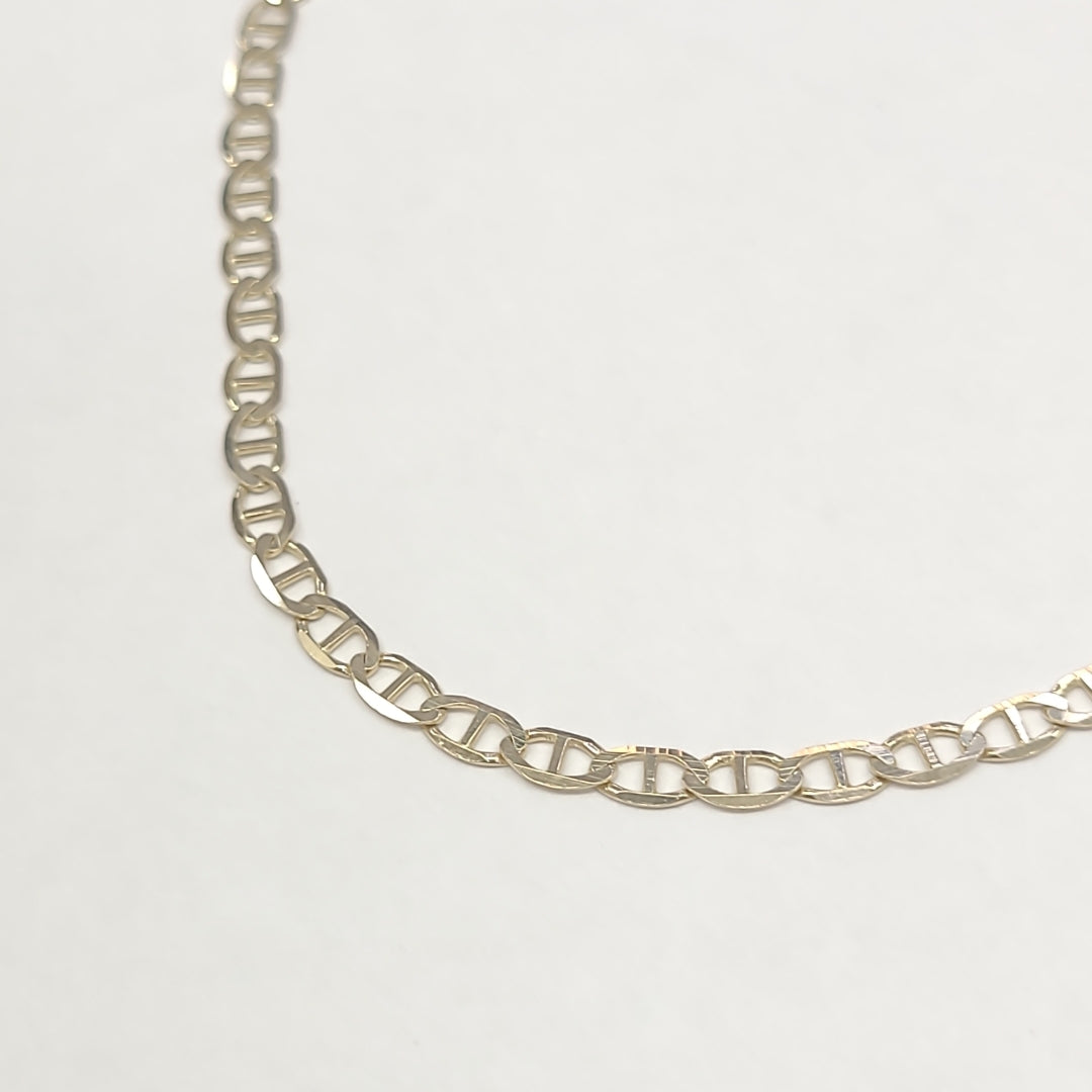 CADENAS TEJIDO GUCHI ORO 10K 55 CM 4.2 GR (NUEVO)
