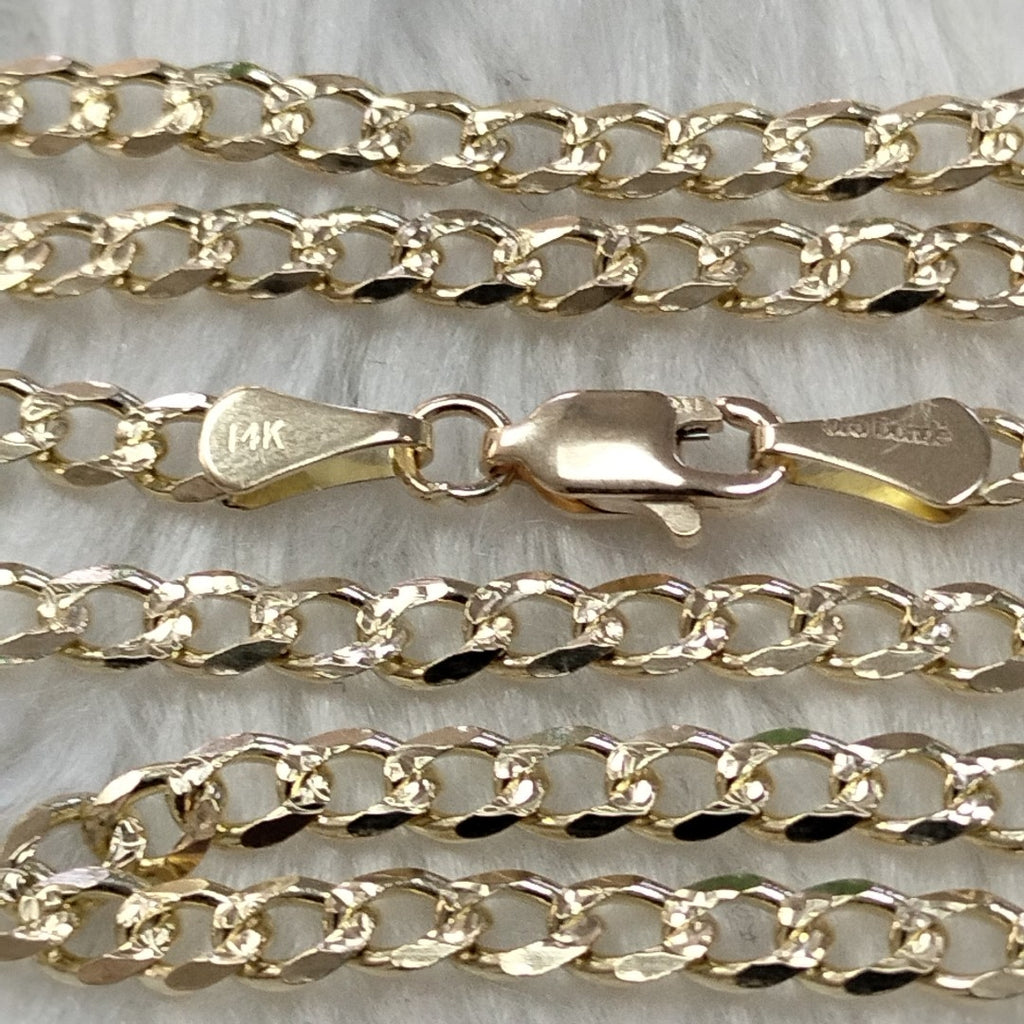 CADENAS BARBADA ORO 14K 55 CM 13.2 GR (NUEVO)